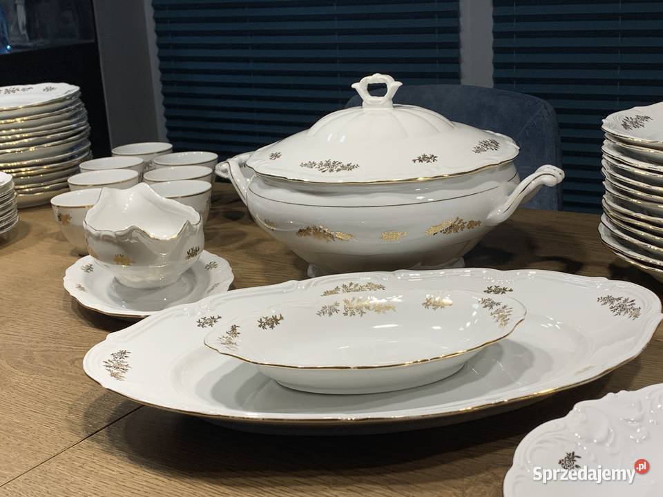 Serwis obiadowy porcelana Wałbrzych PRL Bochnia