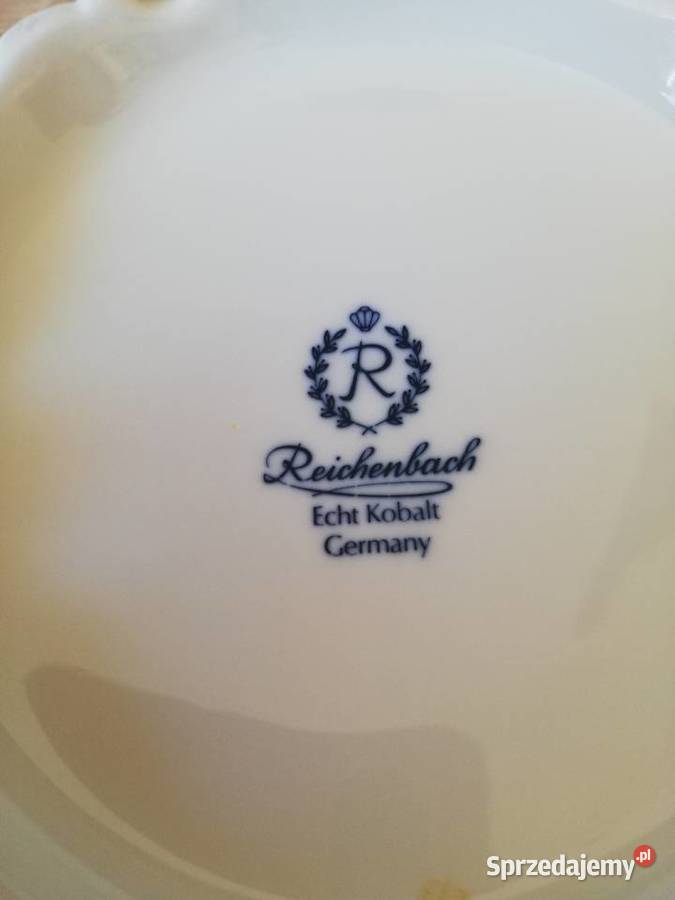 Porcelana Reichenbach echt Kobalt spód Porcelana i szkło Gorlice