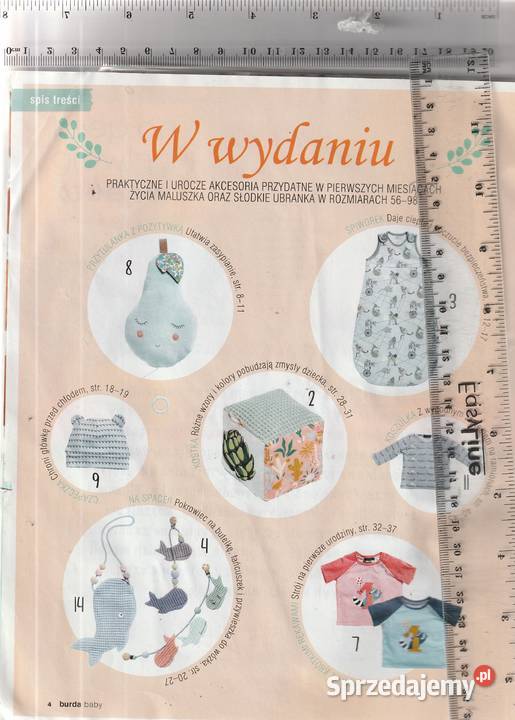 Burda baby 2 2018 wykroje 5698 Pruszków