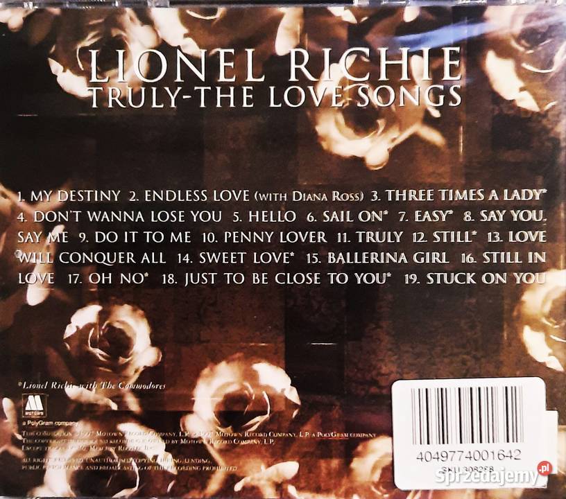 Album CD RICHIE LIONEL Album Truly The Love mazowieckie