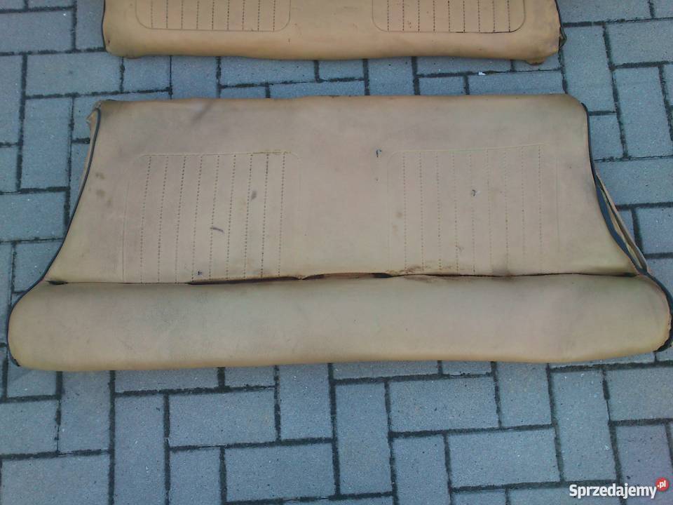 Kanapa oparcie fotele miodowe beżowe fiat 126p P sprzedam
