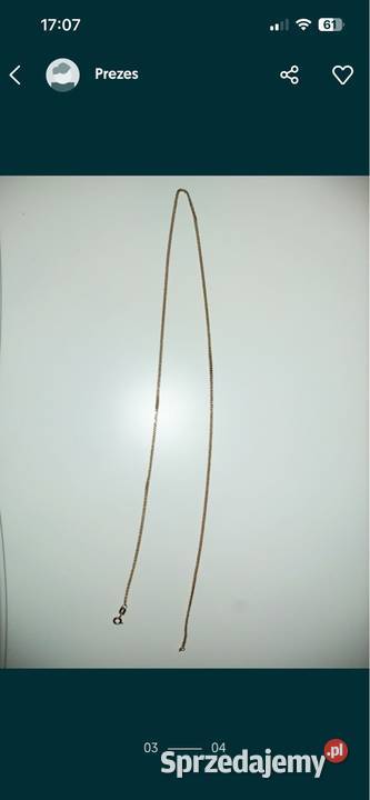 Złoty męski łańcuszek Łańcuszki