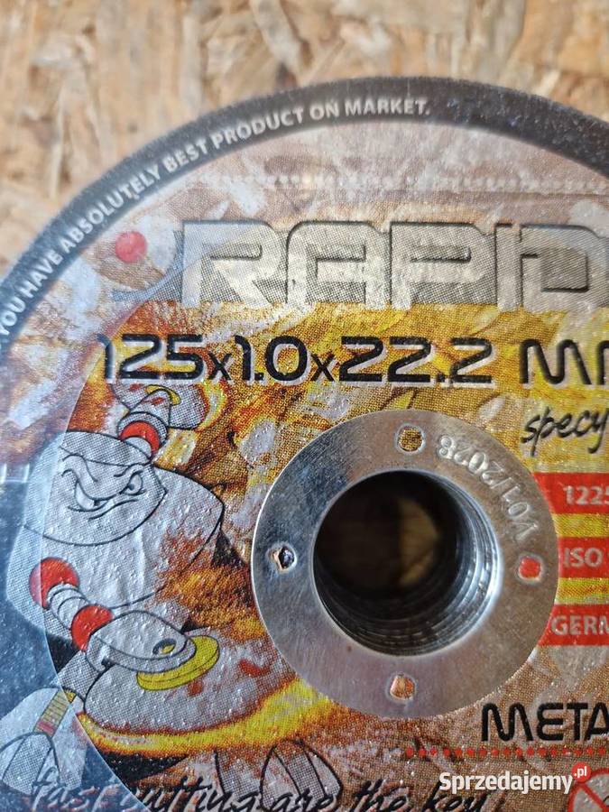TARCZA TARCZE DO CIĘCIA METALU INOX 125x10 MOCNE Głogowa
