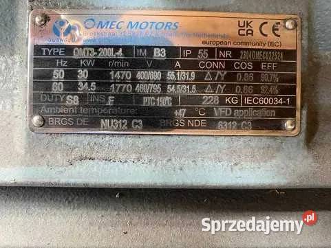 Silnik elektryczny OMEC 30 kW Pozostałe Poznań