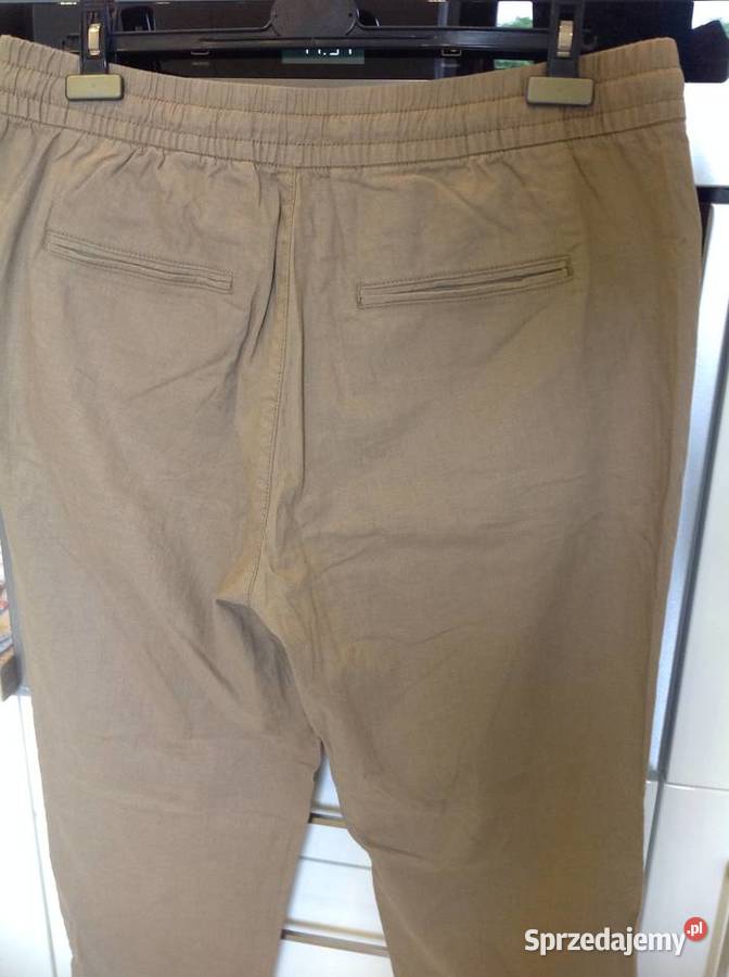 Spodnie Lniane Letnie Męskie XL NOWE Odzież codzienna lubuskie