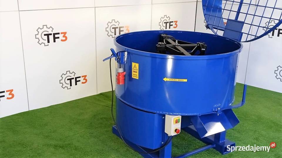 Elektryczna betoniarka planetarna 600L osłony Mogilno