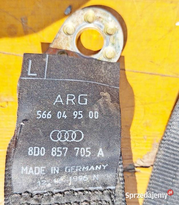 AUDI A4 B5 PAS BEZPIECZENSTWA PRZOD 8D0857706 mazowieckie