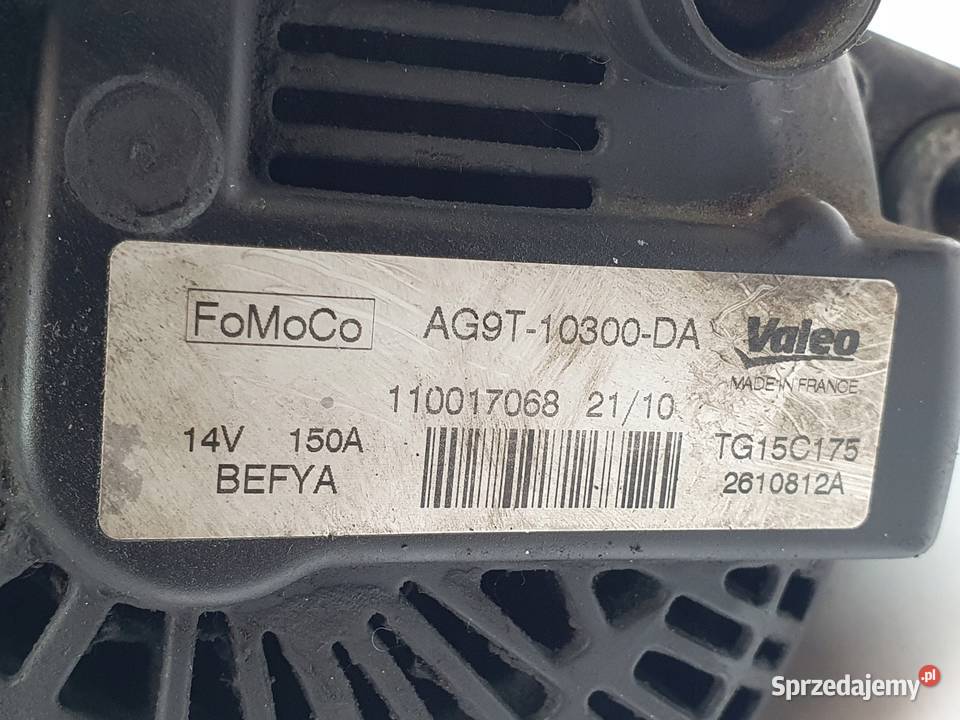 ALTERNATOR Ford Mondeo IV 20 TDCI 150 A Valeo Chełm sprzedam
