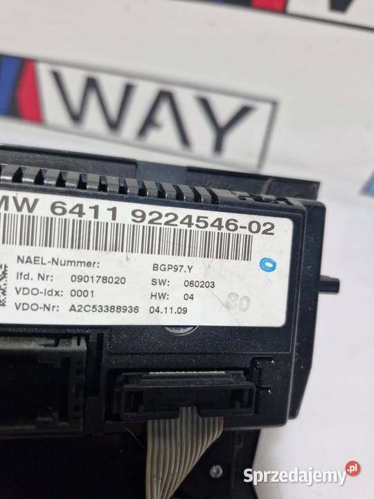BMW E92 E93 PANEL STEROWANIA NAWIEWU dolnośląskie