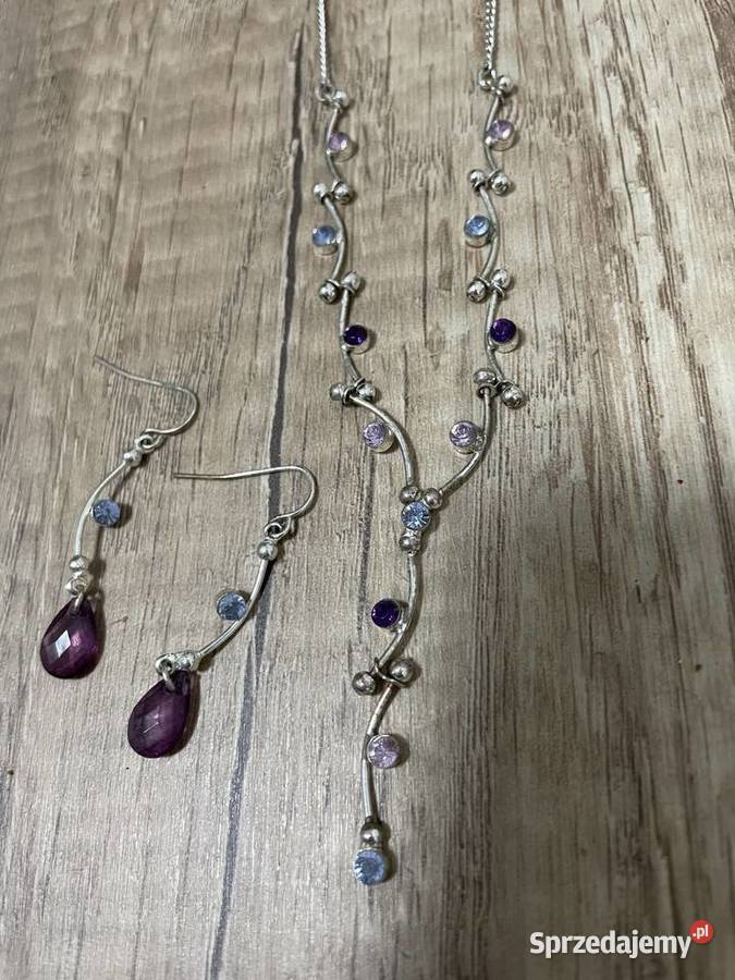 Komplet biżuterii damskiej zestaw łańcuszek i sprzedam