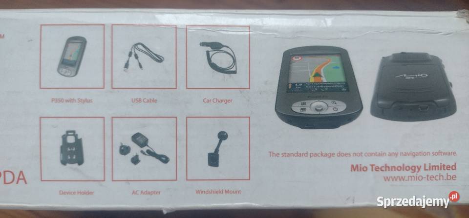 NAWIGACJA PRZENOŚNA Mio P350 SD 2GB UCHWYT Stargard
