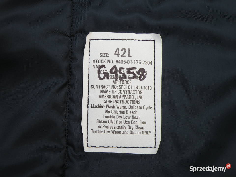 Podpinka coat all weather AIR FORCE 42L Wrocław