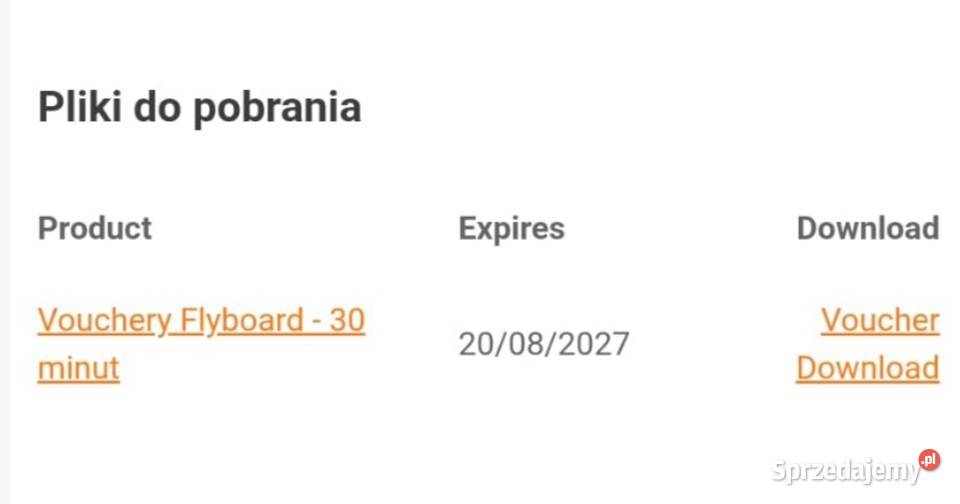 Voucher flyboard Lubań sprzedam