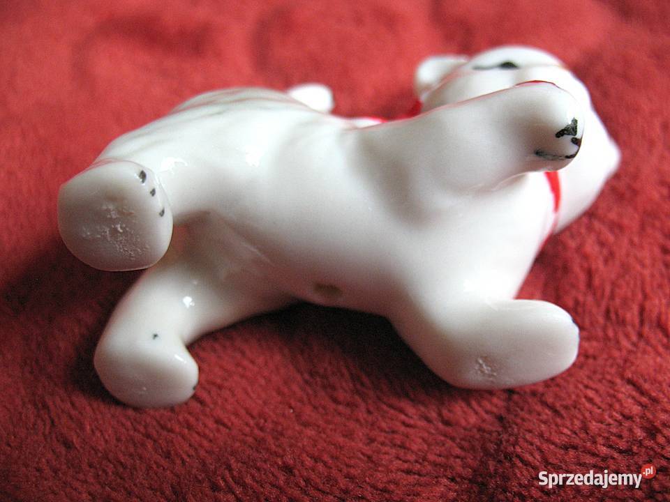 Kot młody kotek z biedronką figurka porcelana 55 Siedlce