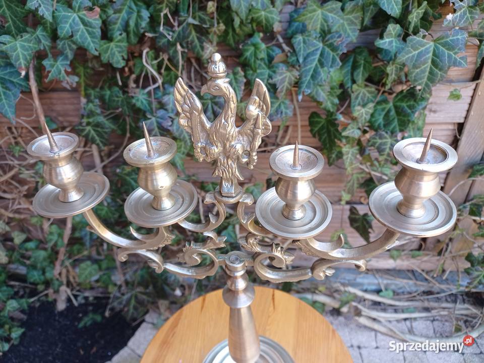 Świecznik Księstwo Warszawskie Mosiądz Kolekcja Poznań