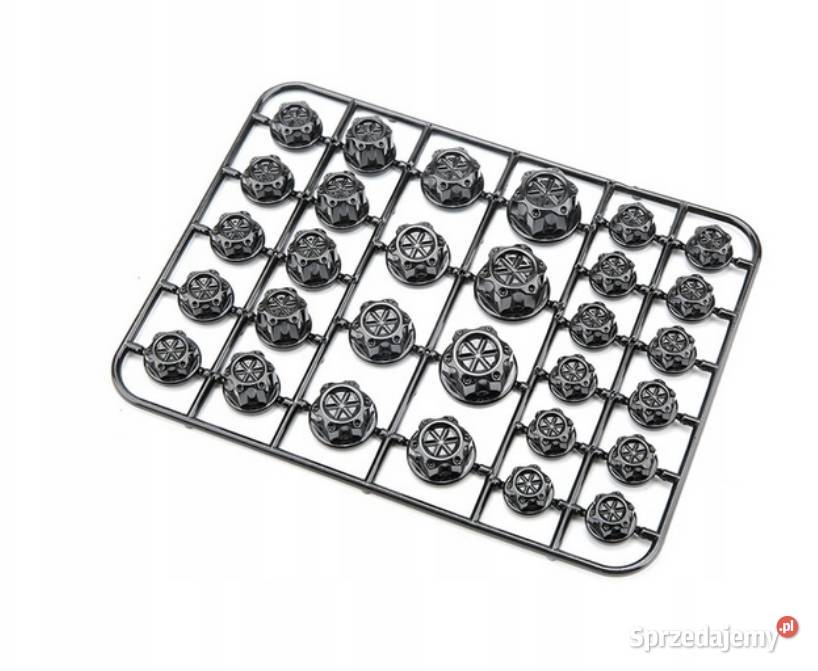 OZDOBNE KOŁPAKI KAPSLE NAKŁADKI NA ŚRUBY CZARNE Sosnowiec