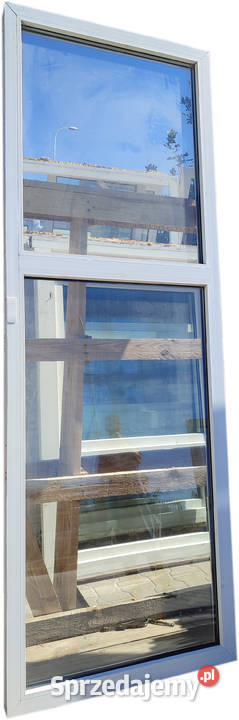 OKNA KacprzaK Witryna 75x216 FIX Używany PCV Drzwi i okna sprzedam