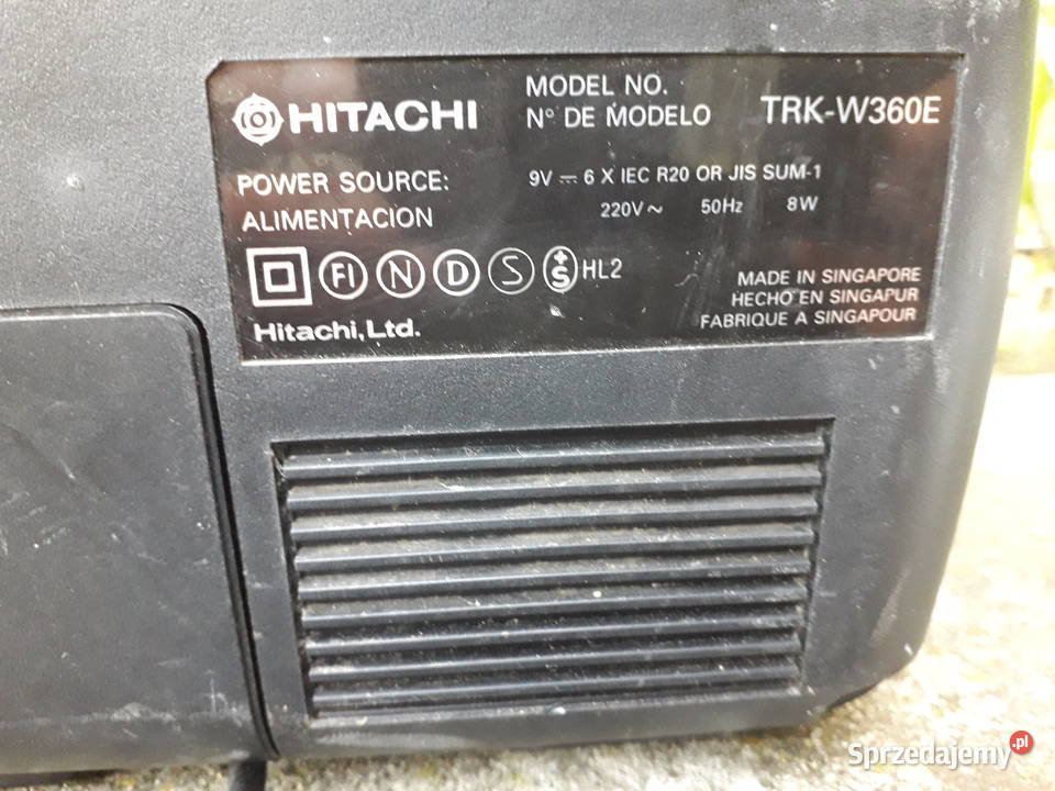 Radiomagnetofon Hitachi TRK W360 mazowieckie Warszawa
