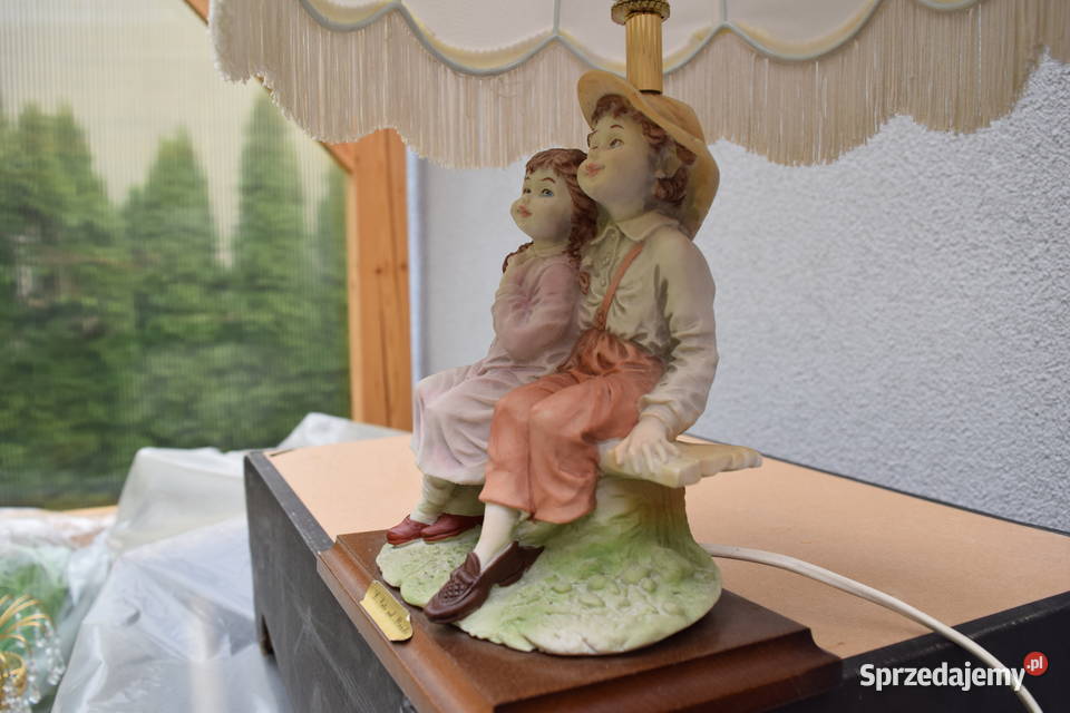 Lampka z Figurką PorcelanowąWysokość 45 Olsztyn