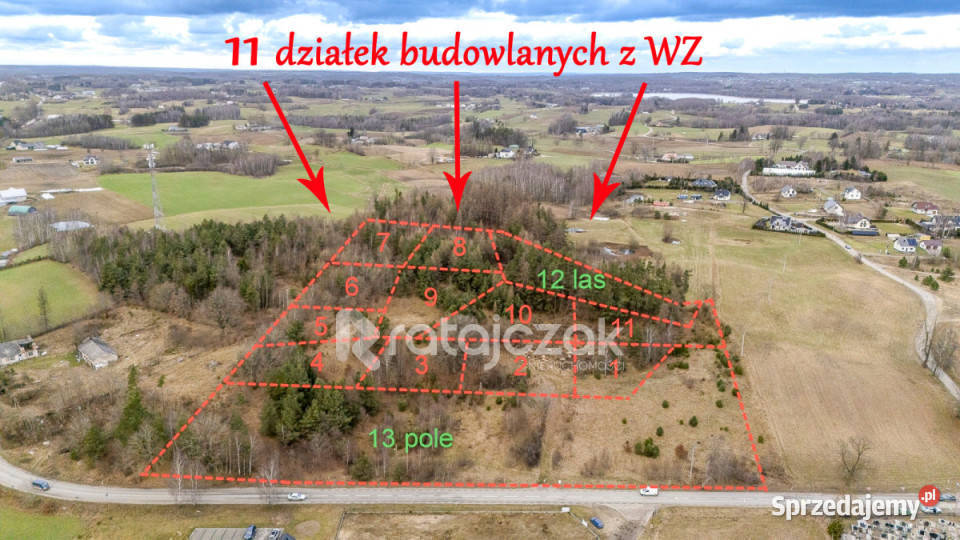 Działka Pomieczyno Kartuska 1812m2 Sprzedaż