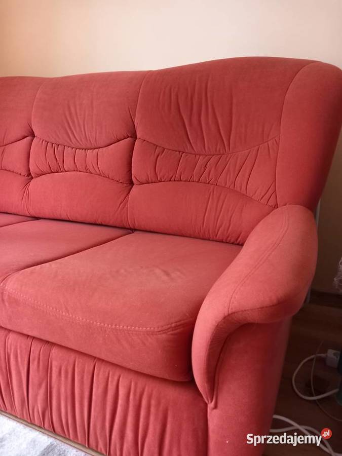Kanapa trzy osrozkładana i dwa fotele Komplety wypoczynkowe Radomsko