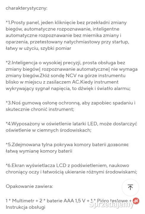Multimetr cyfrowy HT123 tester elektroniczny śląskie Ruda Śląska