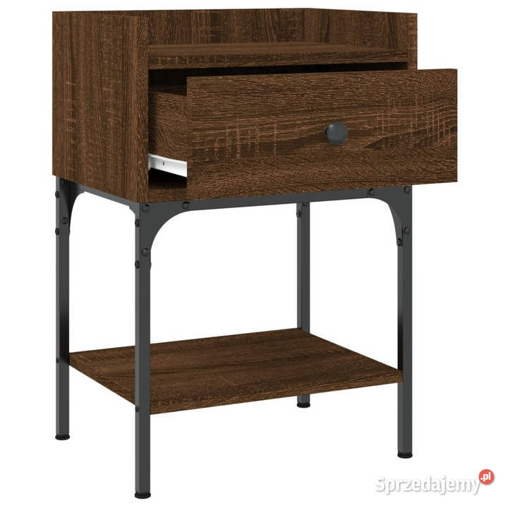 Stoliki nocne 2 brązowy dąb 405x31x60 WM825902