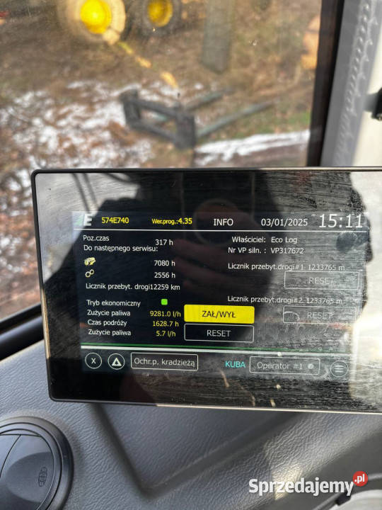 forwarder eco log 574E Dziewoklucz sprzedam