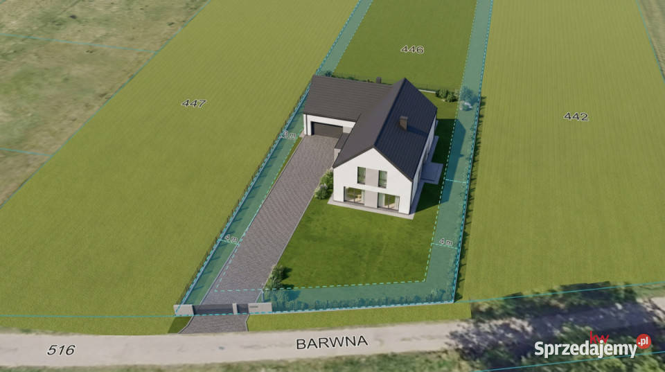 sprzedaży działki 1636m2 Tychy Barwna Sprzedaż
