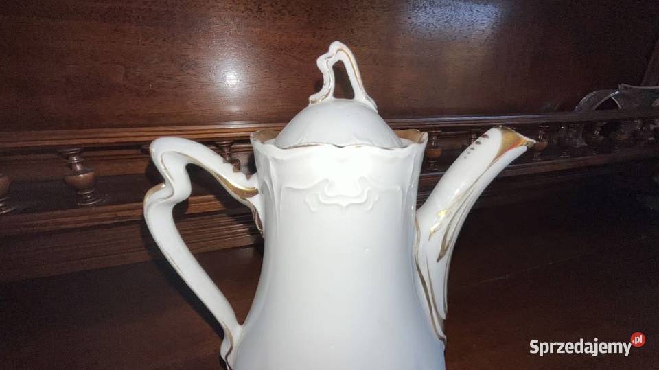 Dzbanek do kawy Secesja XIX XX w Niesygnowany Gdańsk