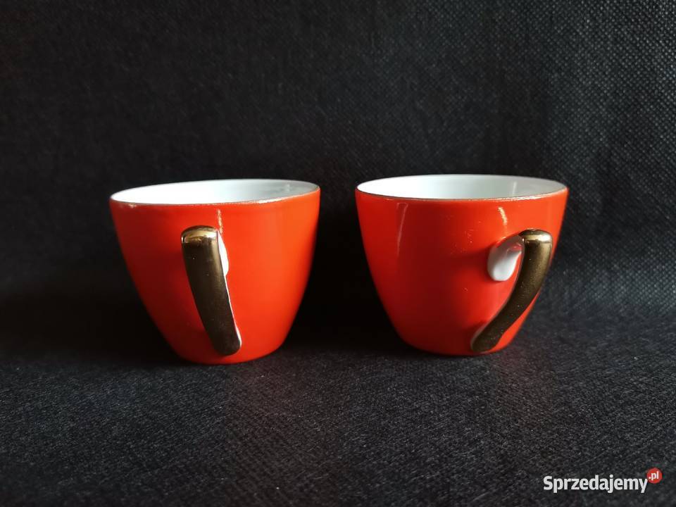 Stara porcelana Chodzież 2 małe filiżanki Aldona Katowice