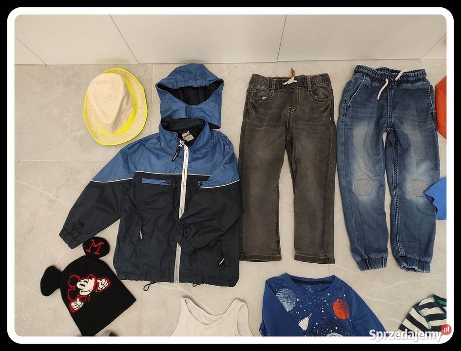 Zestaw ubrań chłopięcych około 110 i 116 Płock sprzedam