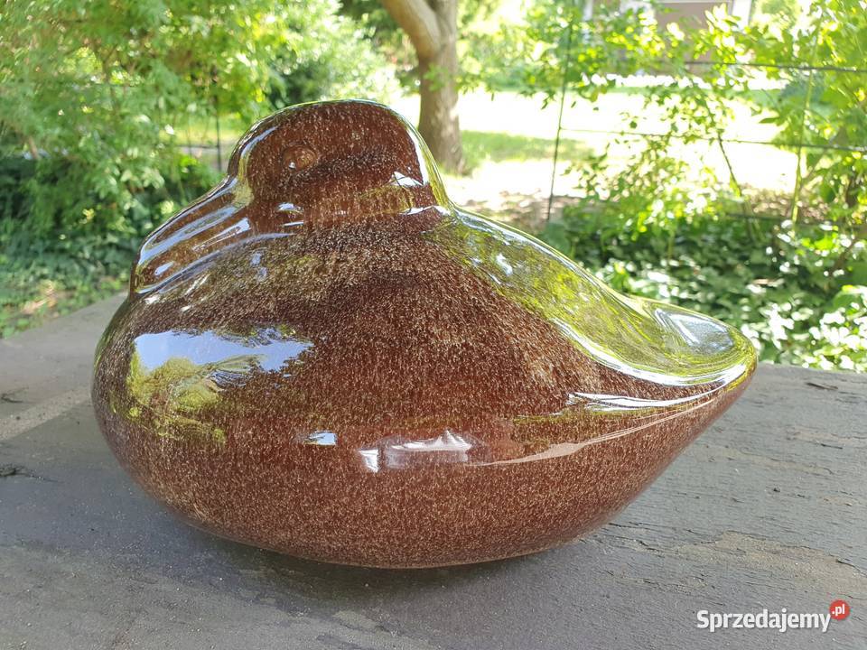 Duża modernistyczna figurka kaczki Myszków