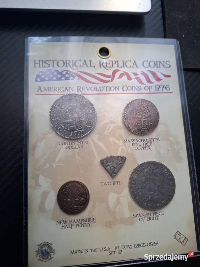 Amerykańskie monety repliki 1776 American opolskie Głogówek
