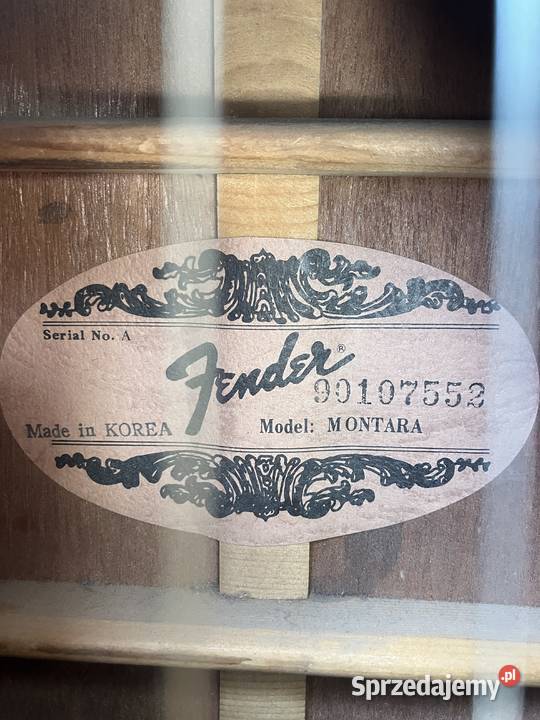 Gitara elektroakustyczna Fender Montara Korea wielkopolskie