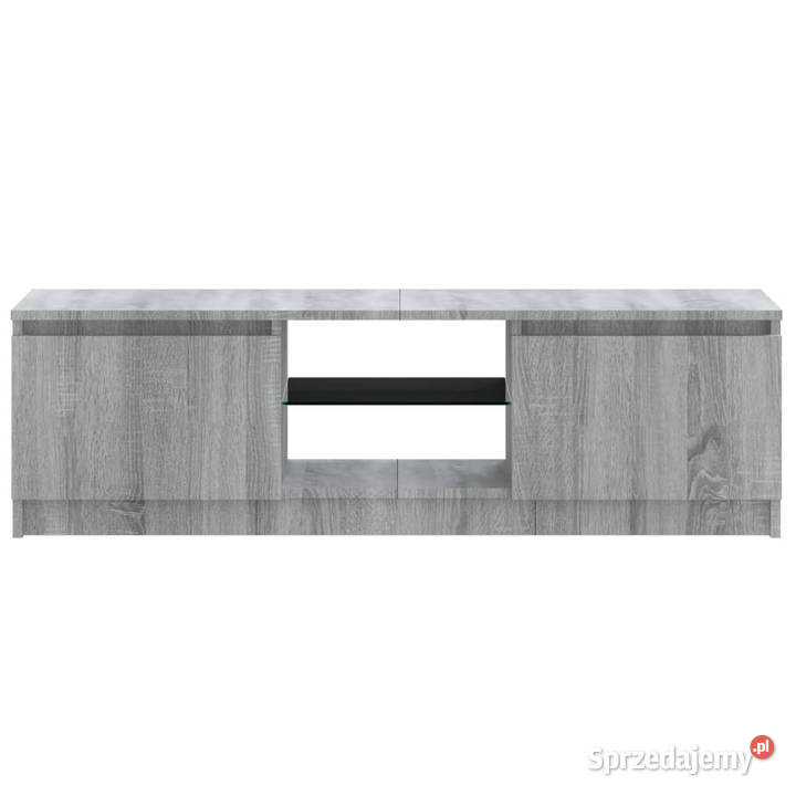 Szafka pod TV z LED szary dąb sonoma 120x30x355 Warszawa