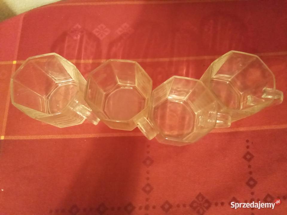 4 szklanki oktagon arcoroc Francja Vintage Szklanki i kufle Warszawa