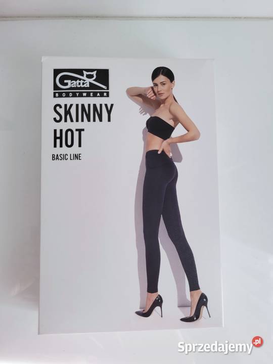 Czarne legginsy skinny hot nowe Gatta Liszki