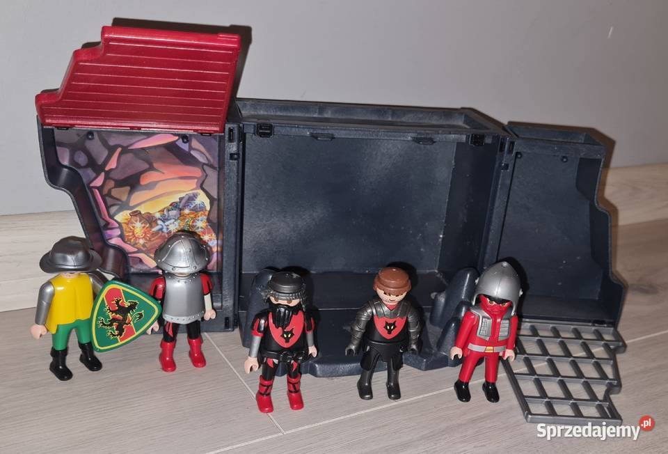 Figurki zestaw kolekcja rycerze Playmobil mini Łódź