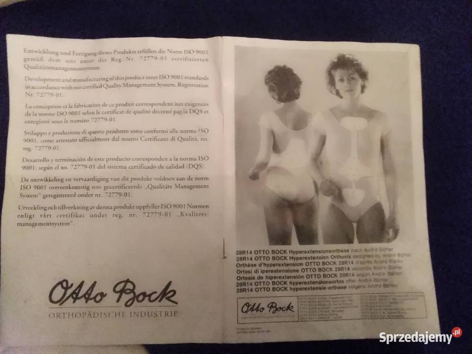 Orteza Hiperprzeprostna kręgosłupa Dorso Arexa