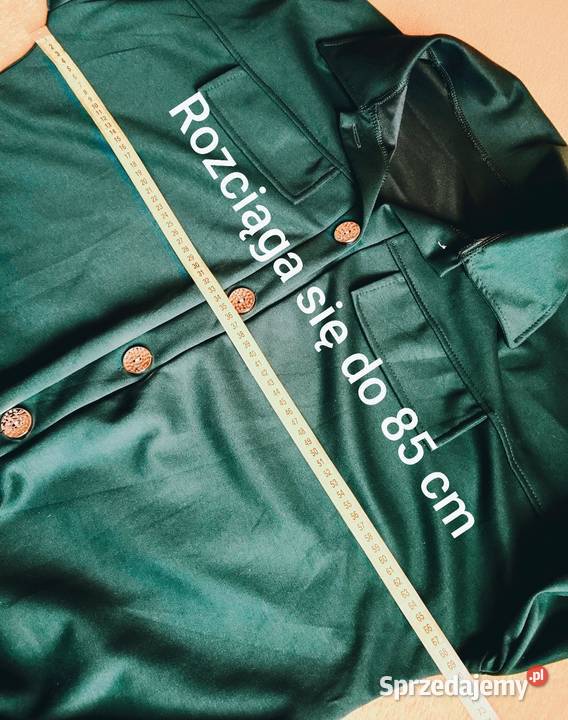 Komplet bluza i spodnie ciemna zieleń masełko Cieszyn