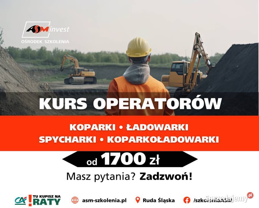 Kursy uprawnienia Koparkoładowarka Koparka Bielsko-Biała