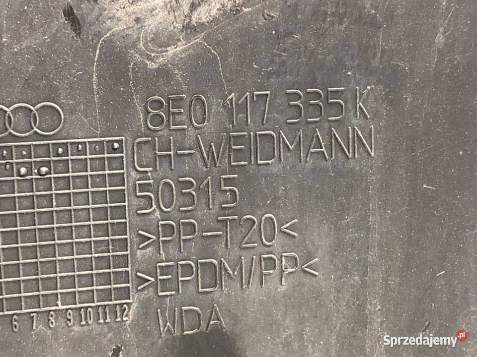 KIEROWNICA POWIETRZA AUDI A4 B7 8E0117335K 20