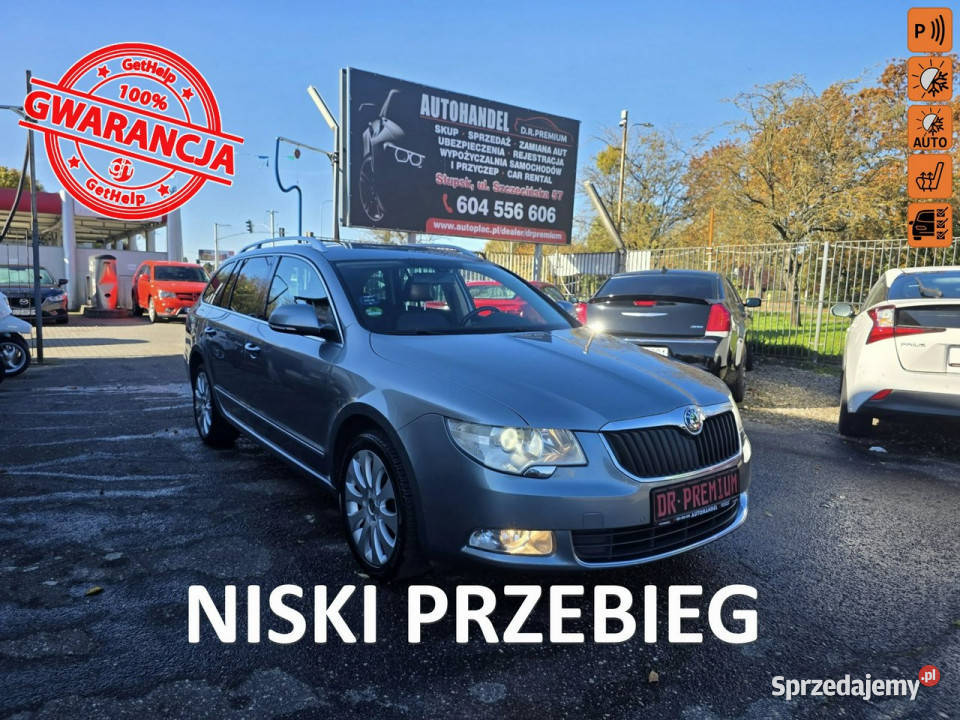 koda Superb 18 TSI 160 Skóra Grzane 4 Fotele ogranicznik prędkości Słupsk