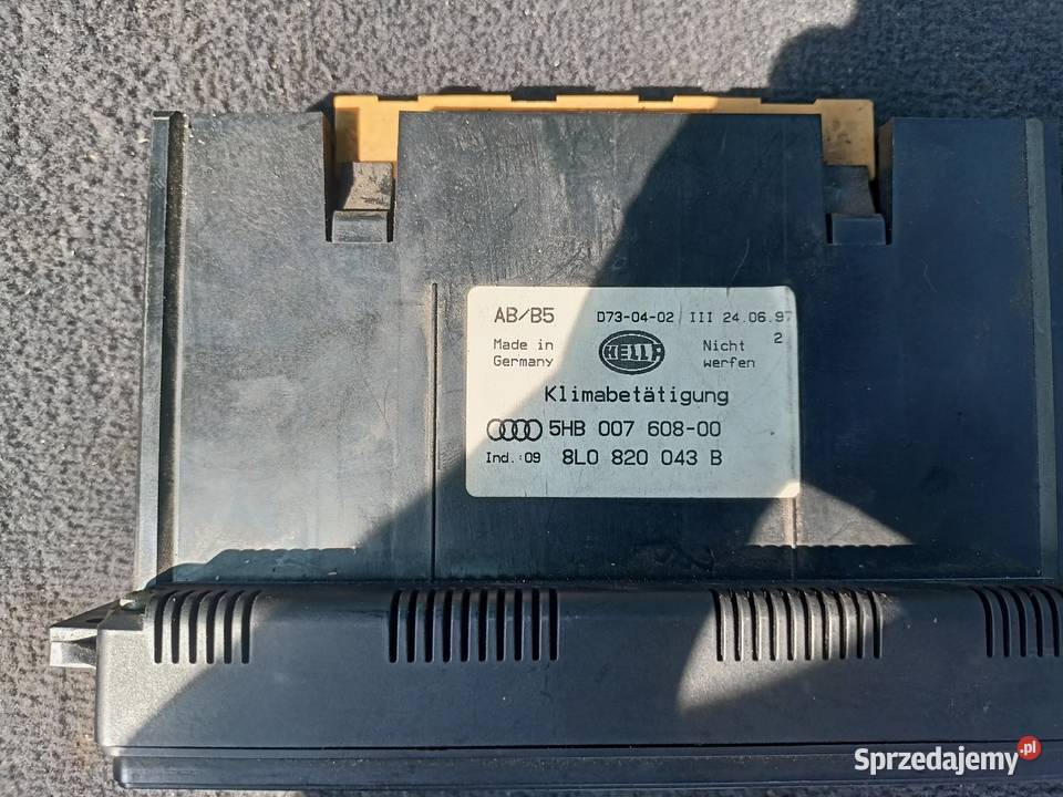 Klimatronik Panel Klimatyzacji 8L0 820 043 B Panele sterowania, przełączniki Myszków