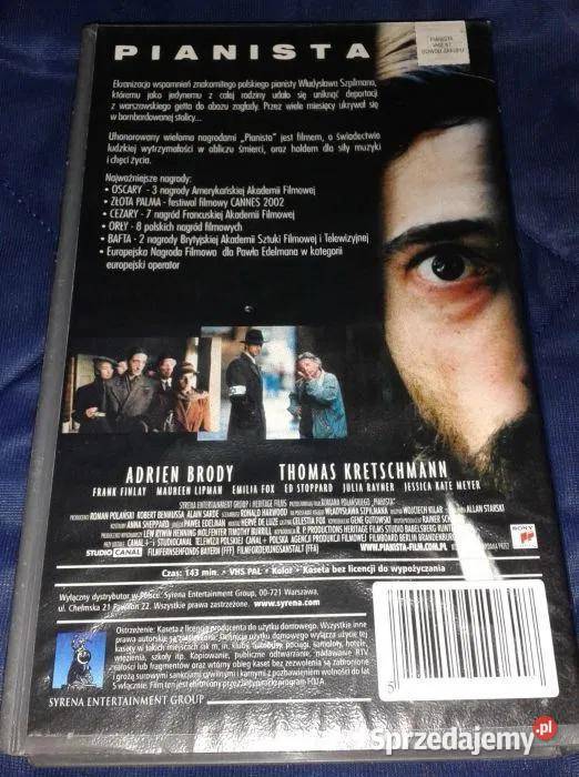 Pianista film kaseta video VHS Chełm sprzedam