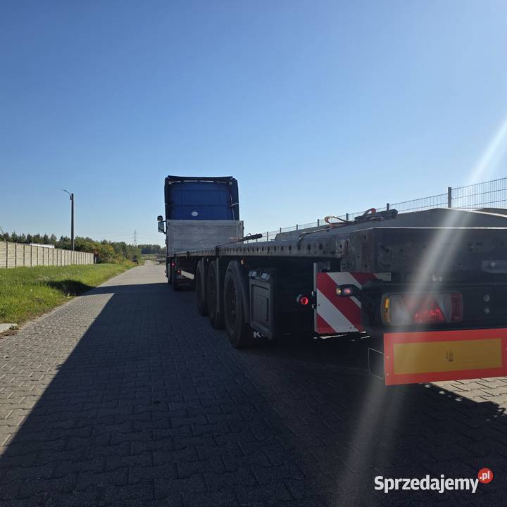 Platforma mega 2016 najazdy scania 2009 zestaw Gałków Mały
