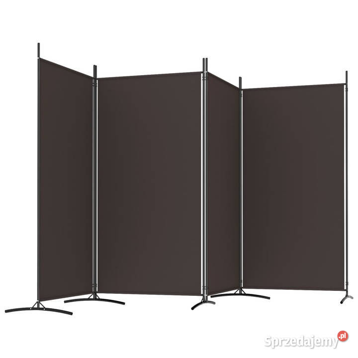 Parawan 4panelowy brązowy 346x180 tkanina Warszawa sprzedam