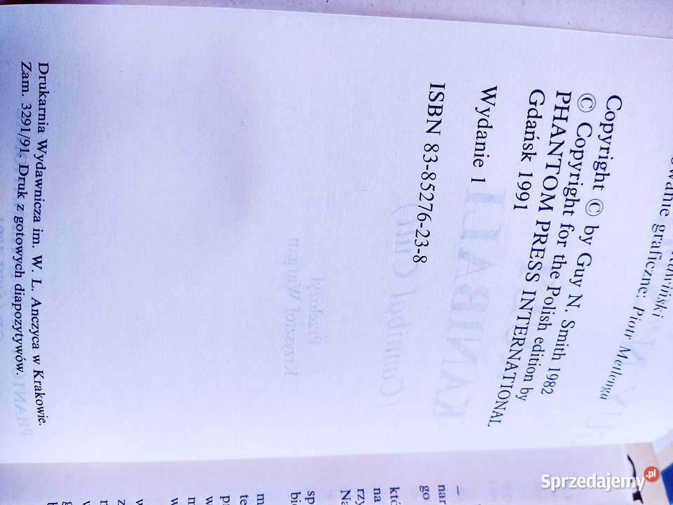 Sabat Smith Kult kanibali pierwsze wydanie Antykwariat Warszawa
