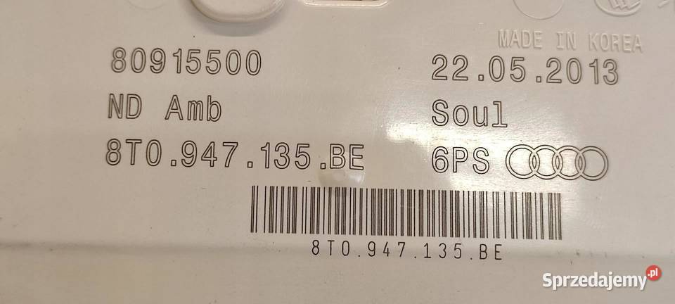 AUDI A4 A5 Q5 LAMPKA PODSUFITKI 8T0947135BE dolnośląskie